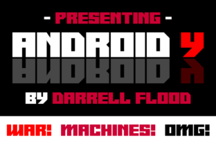 Android Y: A Futuristic Display Font for Web Design