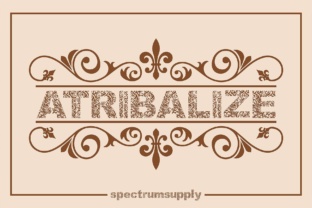 Atribalize: A Bold Display Font for Ornate Branding
