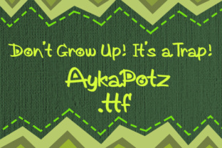 AykaPotz: A Whimsical Display Font for Editors