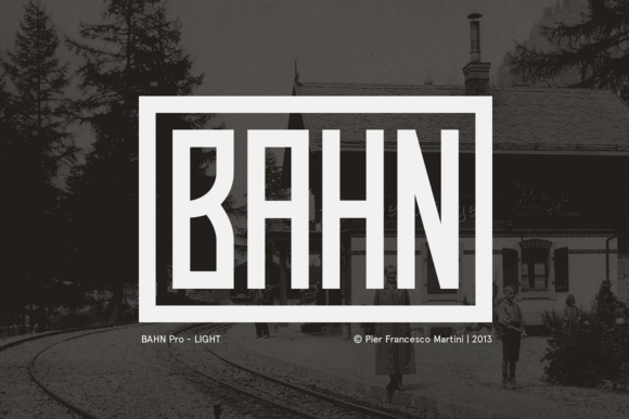 Bahn Pro Light: A Retro Display Font for Brand Identity