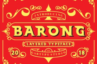 Barong: A Vintage Display Font for Web Design