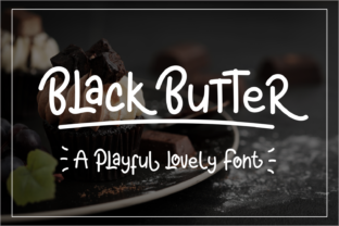 Black Butter: A Playful Display Font for Crafters & Makers