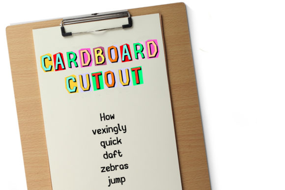 Cardboard Cutout: A Playful Display Font for Crafters & Makers