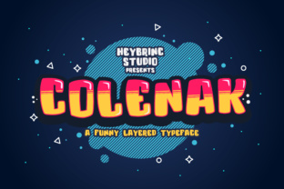Colenak: A Layered Display Font for Bold Campaigns