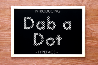 Dab a Dot: A Friendly Display Font for Branding
