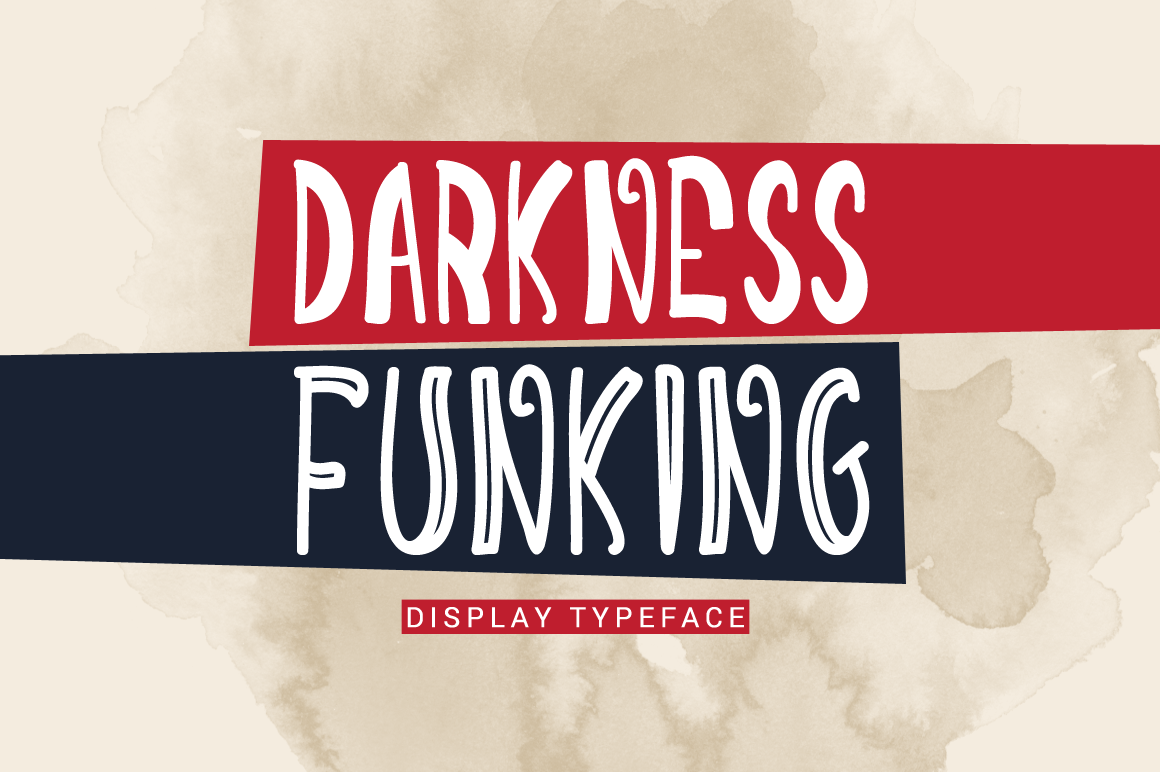 Darkness Funking: A Fresh Display Font for Modern Marketing Campaigns