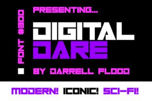 Digital Dare: A Bold Display Font for Modern Marketing Visuals
