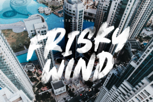 Frisky Wind: A Modern Display Font for Web Design