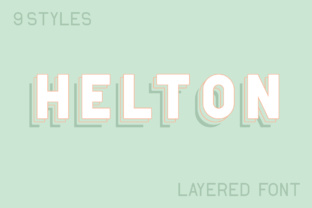 Helton: A Layered Display Font for Bold Brand Identity