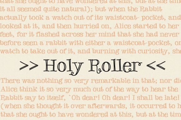 Holy Roller: The Friendly Display Font for Campaigns