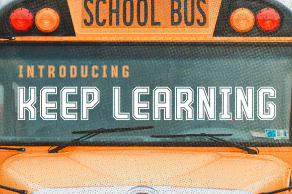 Keep Learning: A Sporty Display Font for Crafters