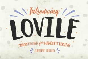 Lovile: A Handcrafted Display Font for Web Design