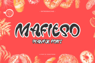 Mafieso: A Playful Display Font That Brings Handmade Designs to Life