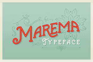 Marema: A Vintage Display Font for Bold Campaigns