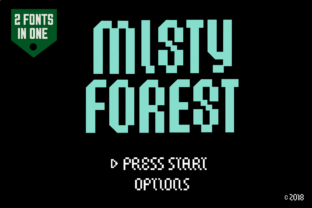 Misty Forest Chalice: A Retro Display Font for Web Design