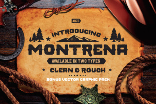 Montrena: A Vintage Display Font for Campaigns