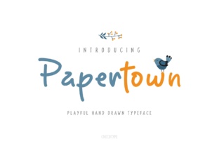 Papertown: A Handwritten Display Font for Campaigns
