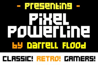 Pixel Powerline: A Bold Display Font for Modern Brands