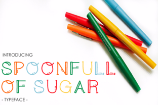 Spoonfull of Sugar: A Playful Display Font for Campaigns