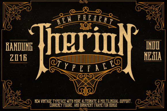 Therion: A Stunning Victorian Display Typeface Review